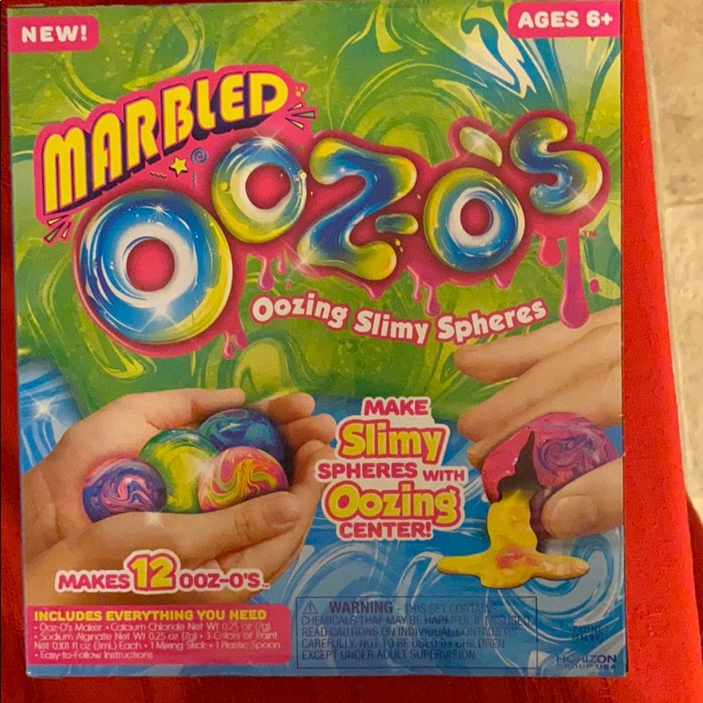 Marbled Ooz-o's Oozing Slimy Spheres Kids DIY Art